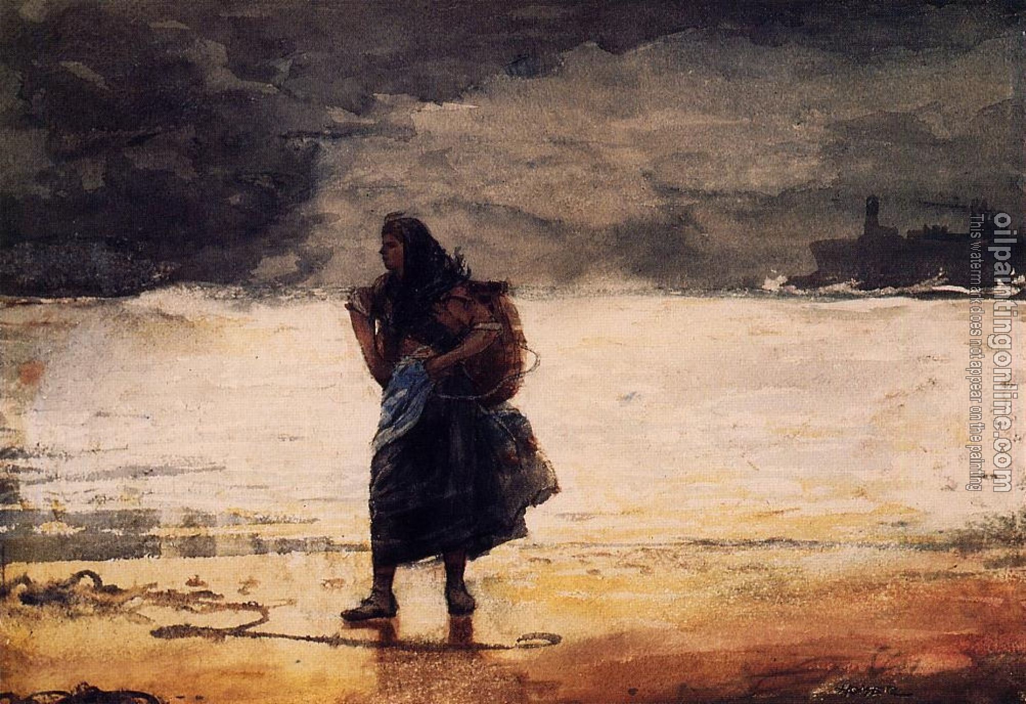 Homer, Winslow - Fisherwoman